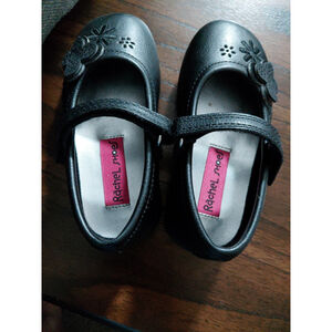 Toddler Girls Flats Rachel Shoes Size 7 New Slip On Mary Jane Dress Shoes Black